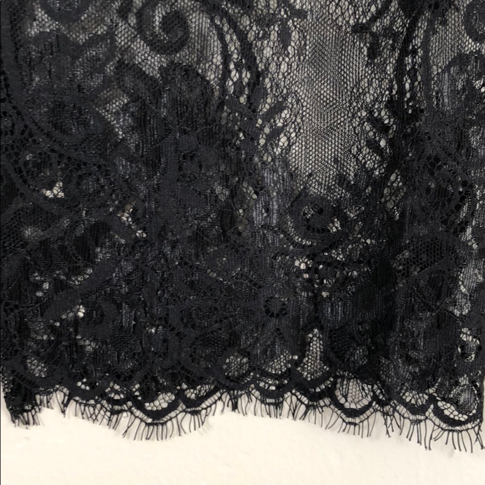 Gray with black lace skirt. B071 - Picture 3 of 8